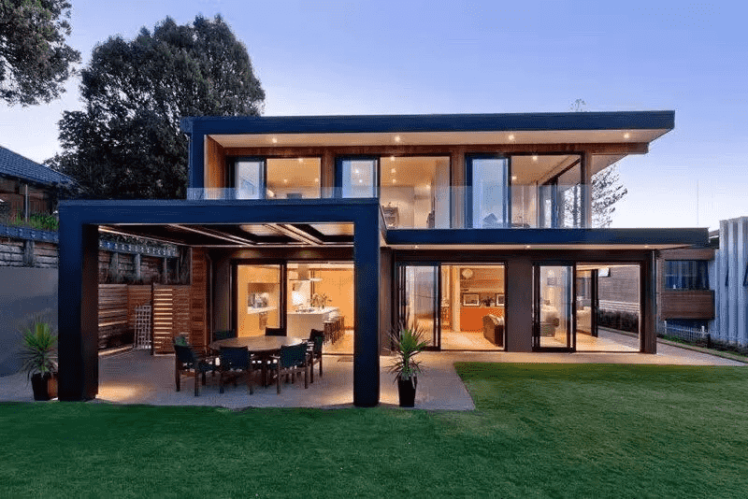 luxury steel frame home