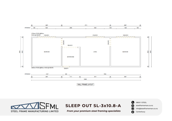 sleepout floorplan design