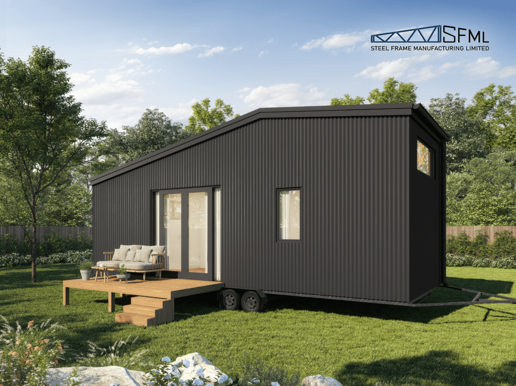 steel frame manufacturing New zealand pricing and sales process, steel frame Tiny house pricing, steel frame garages