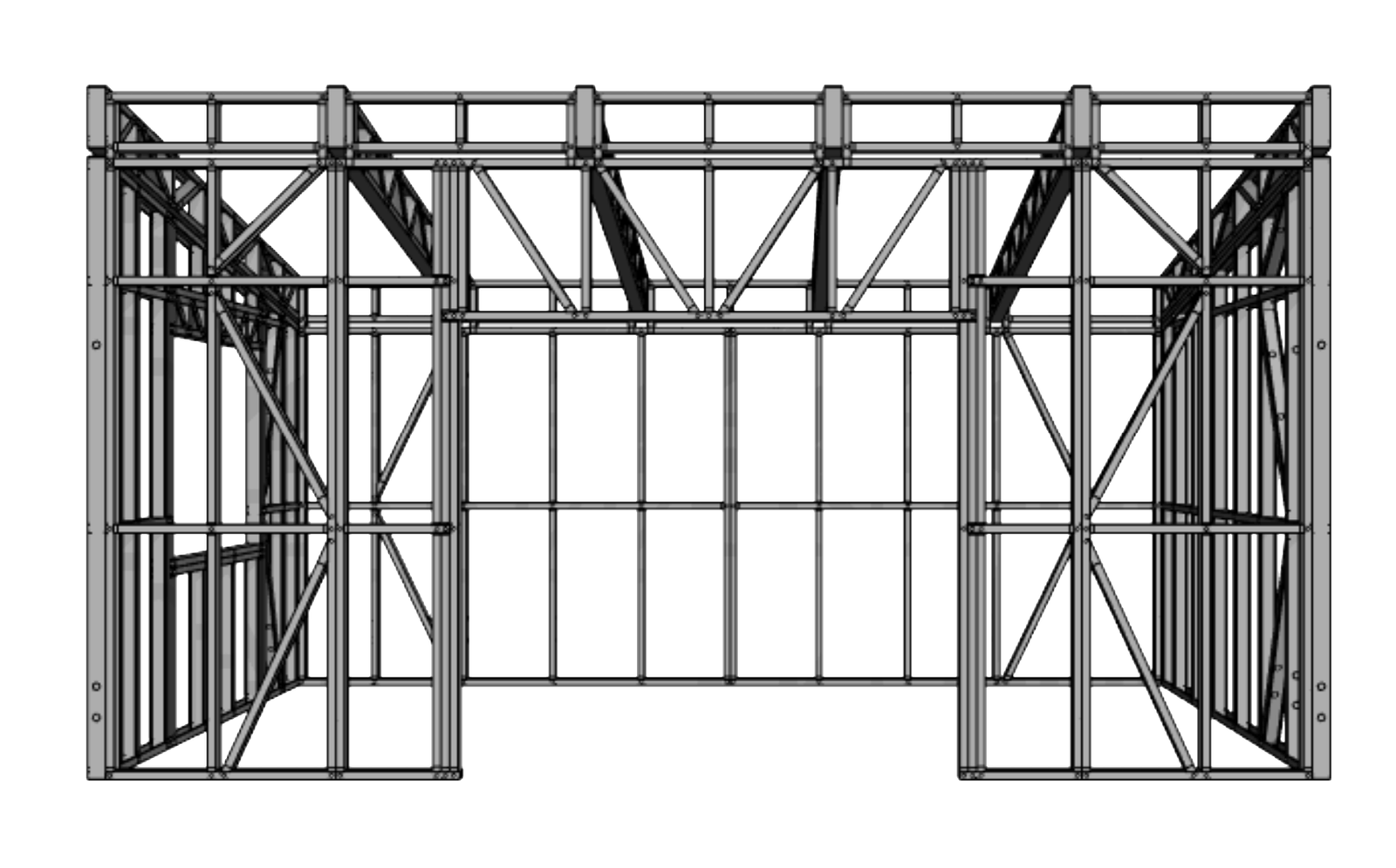 Sleepout Steel Frame Kitset - 4m x 6m - A (24sqm) - Image 2