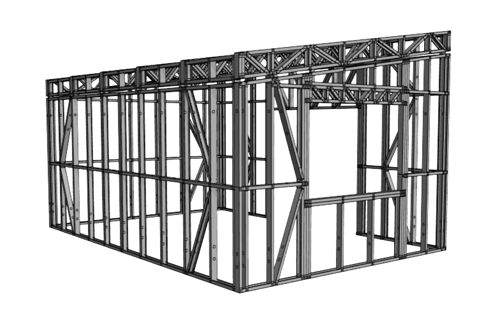 Sleepout Steel Frame Kitset - 4m x 6m - A (24sqm) - Image 3