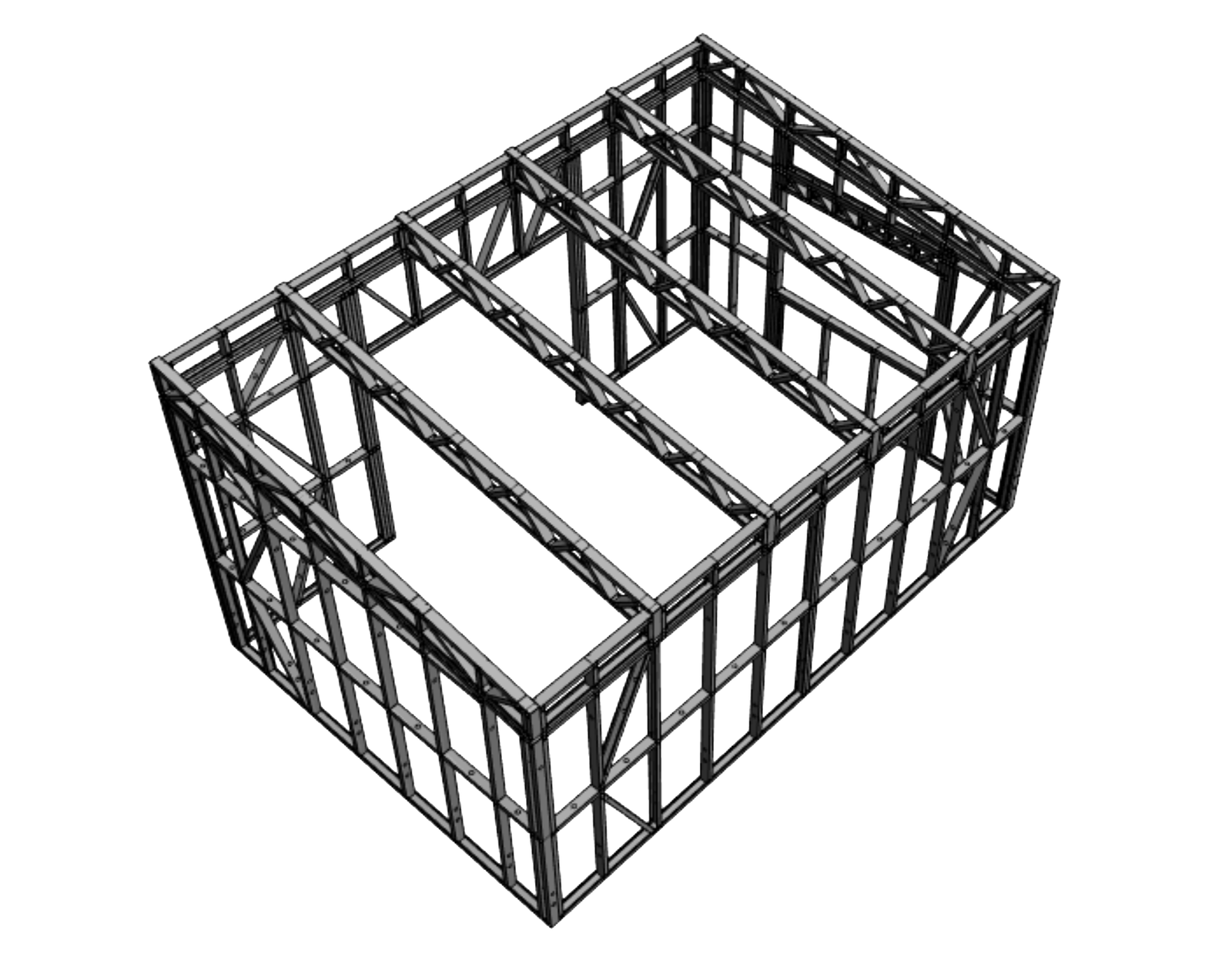 Sleepout Steel Frame Kitset - 4m x 6m - A (24sqm) - Image 4